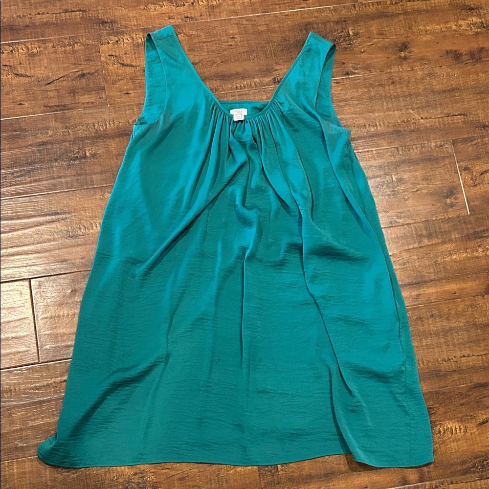 Chic Teal Sleeveless Dress